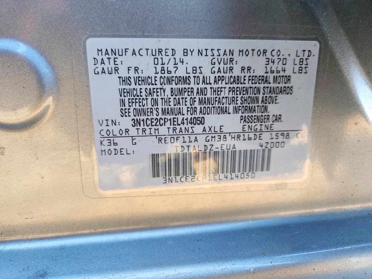 2014 Nissan Versa Note