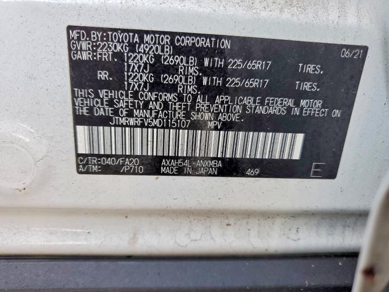 2021 Toyota Rav4 xle