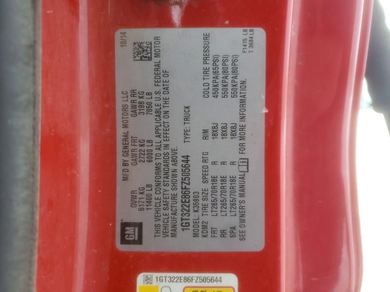 2015 GMC Sierra 3500 Utility / Service Truck