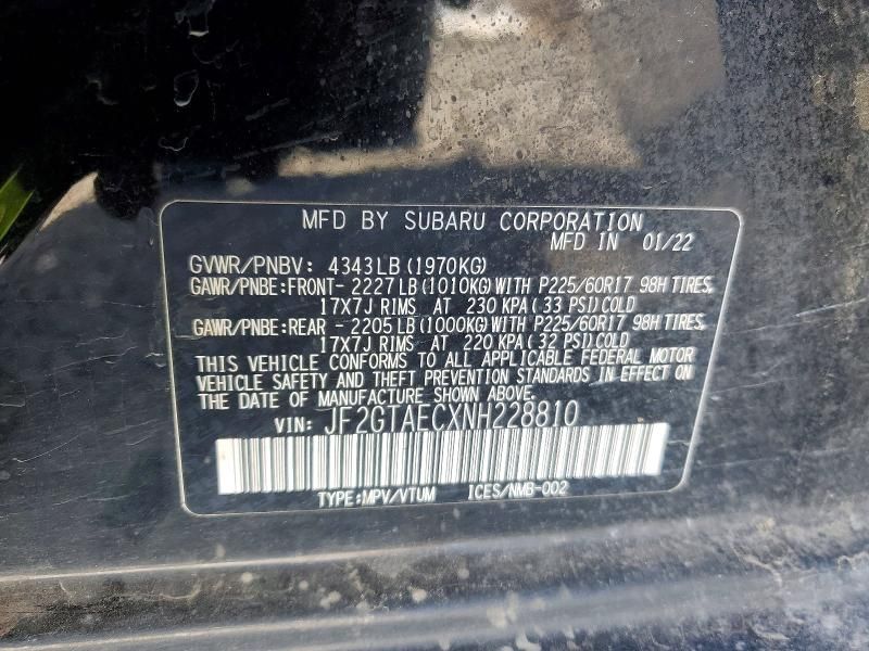 2022 Subaru Crosstrek Premium