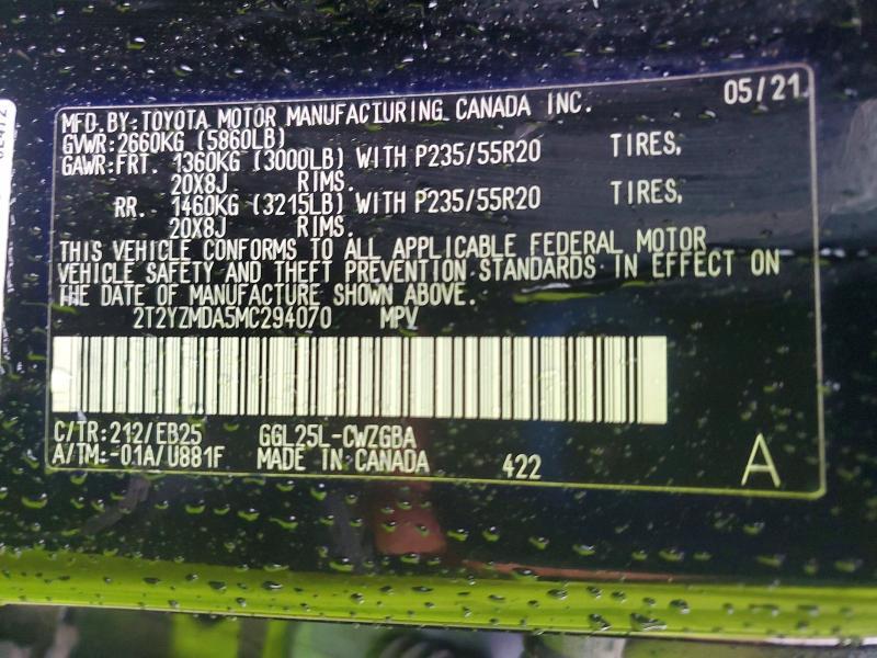 2021 Lexus Rx 350 f Sport