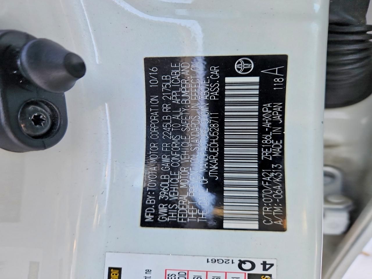 2017 Toyota Corolla im Base