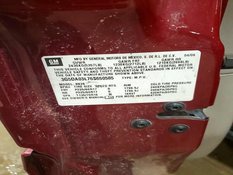 2006 Buick Rendezvous cx