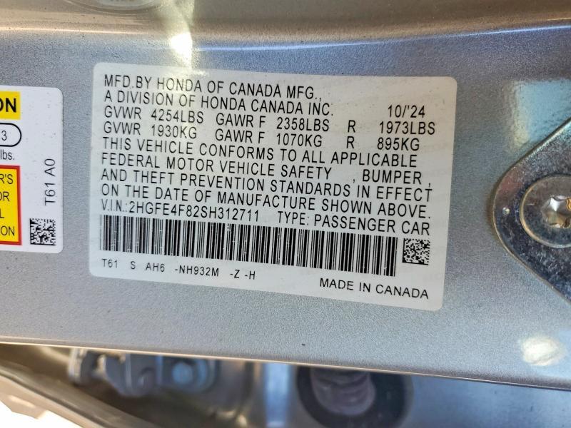 2025 Honda Civic Sport