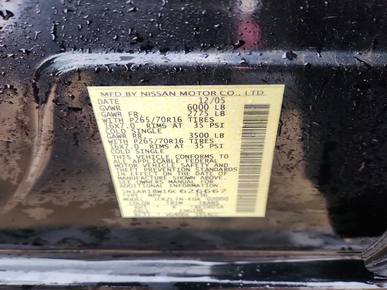 2006 Nissan Pathfinder le