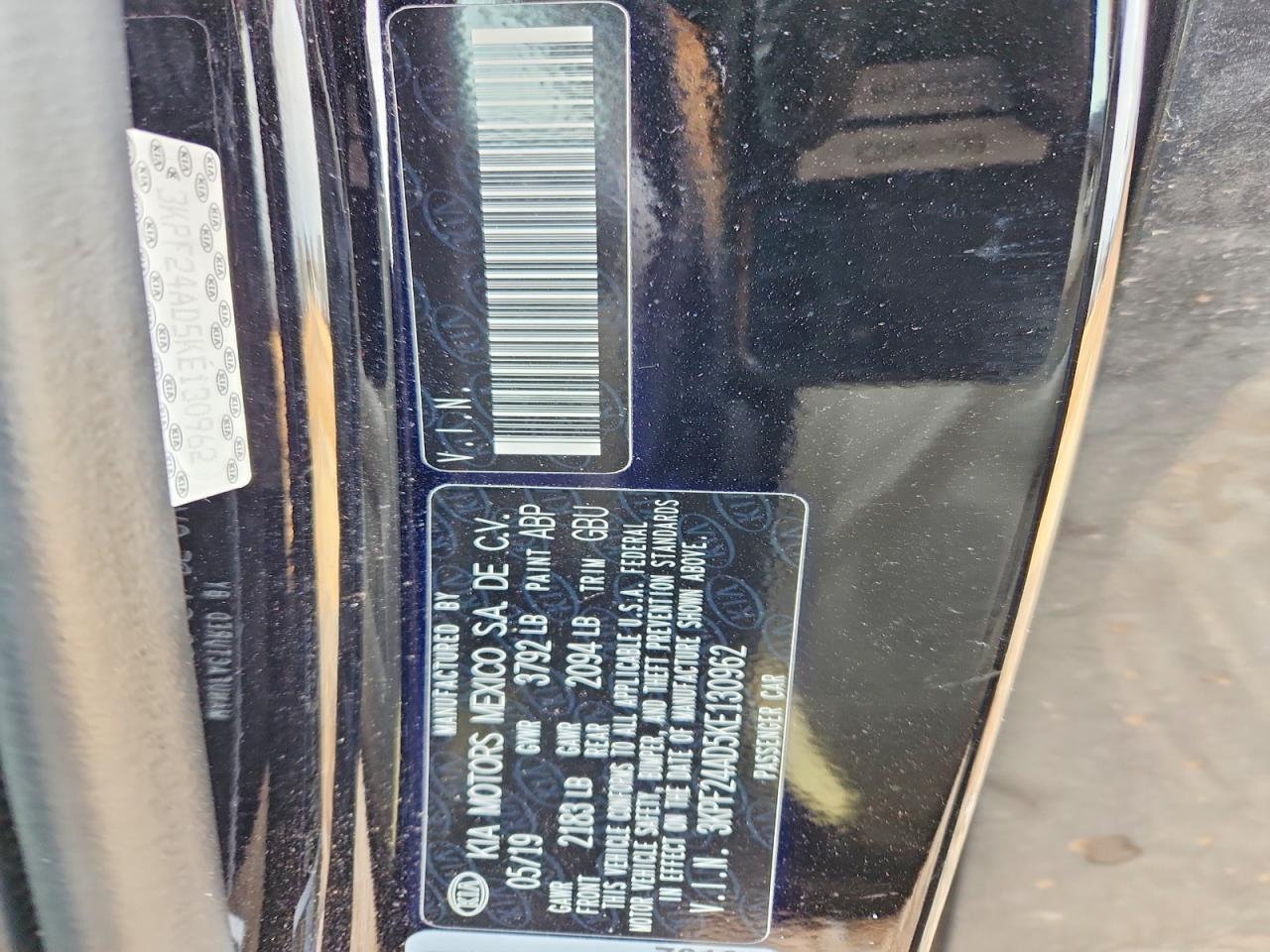 2019 KIA Forte fe