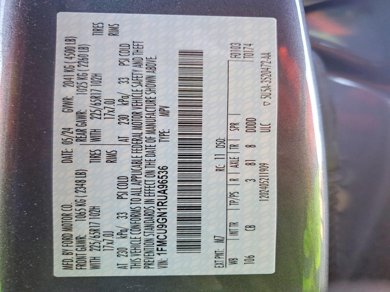 2024 Ford Escape Active