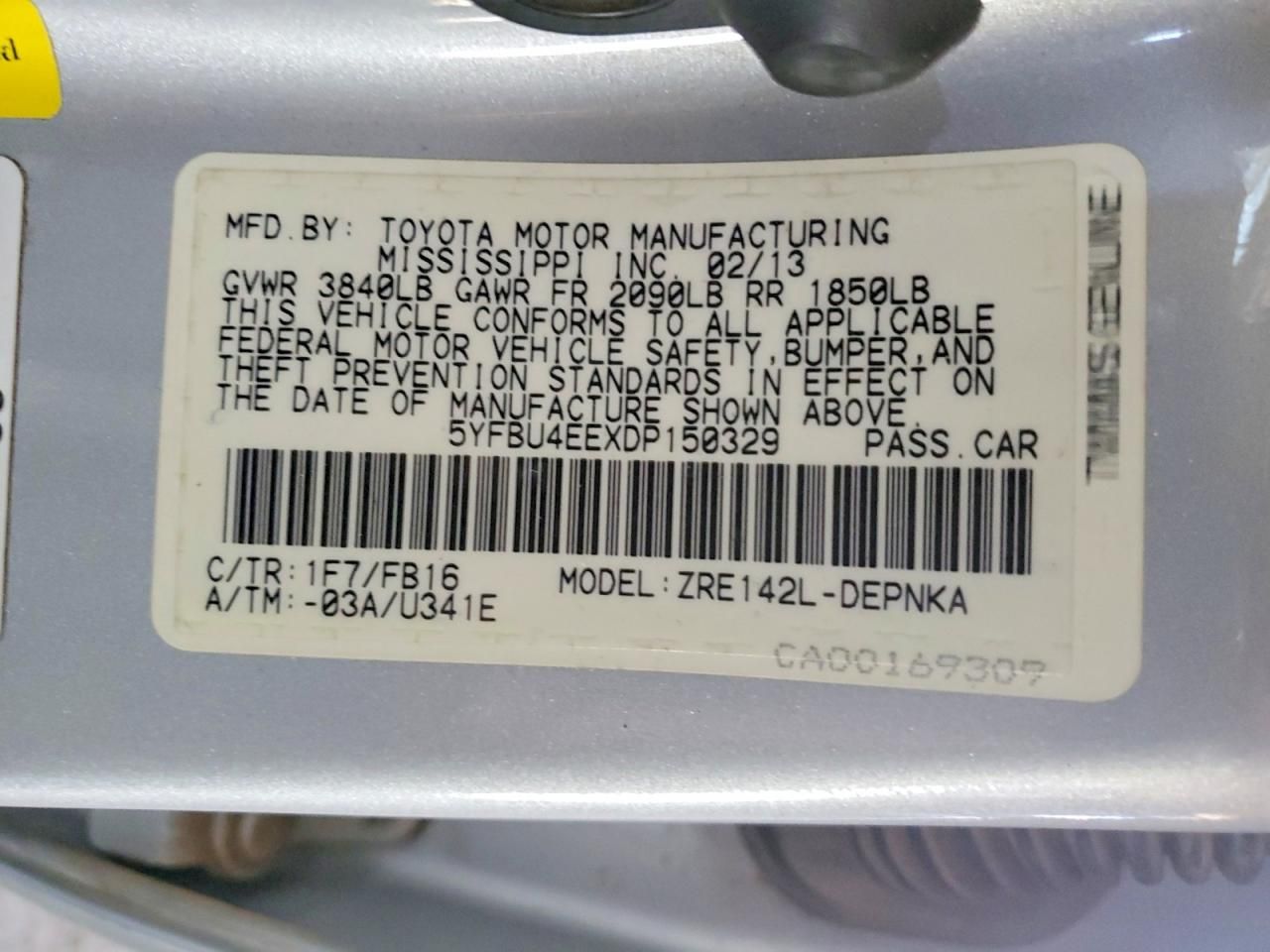 2013 Toyota Corolla Base