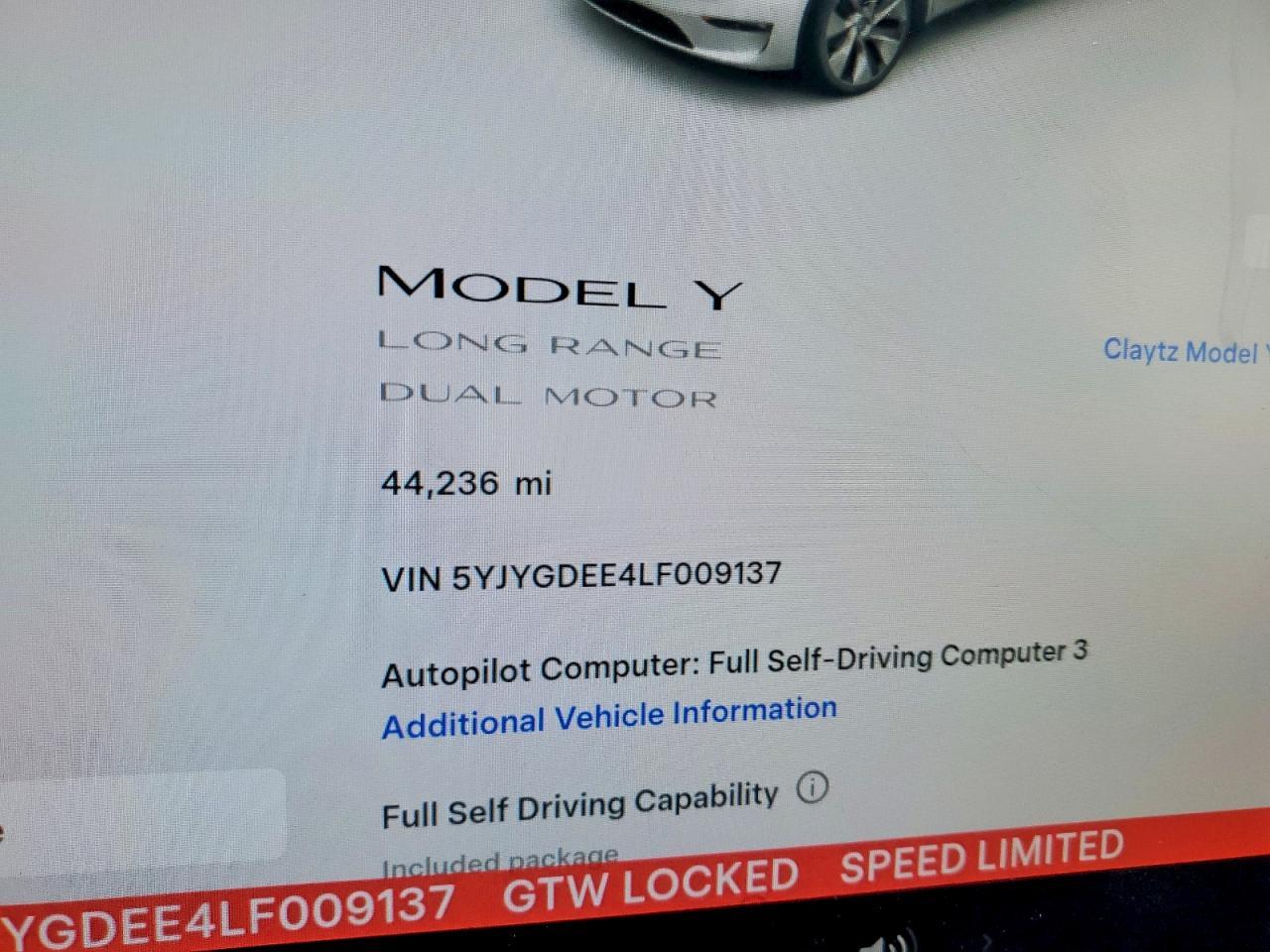 2020 Tesla Model y