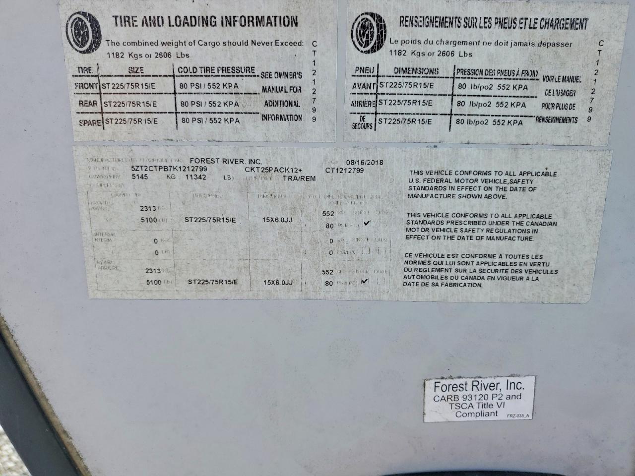 2019 Cherokee By Forest R M25PAC