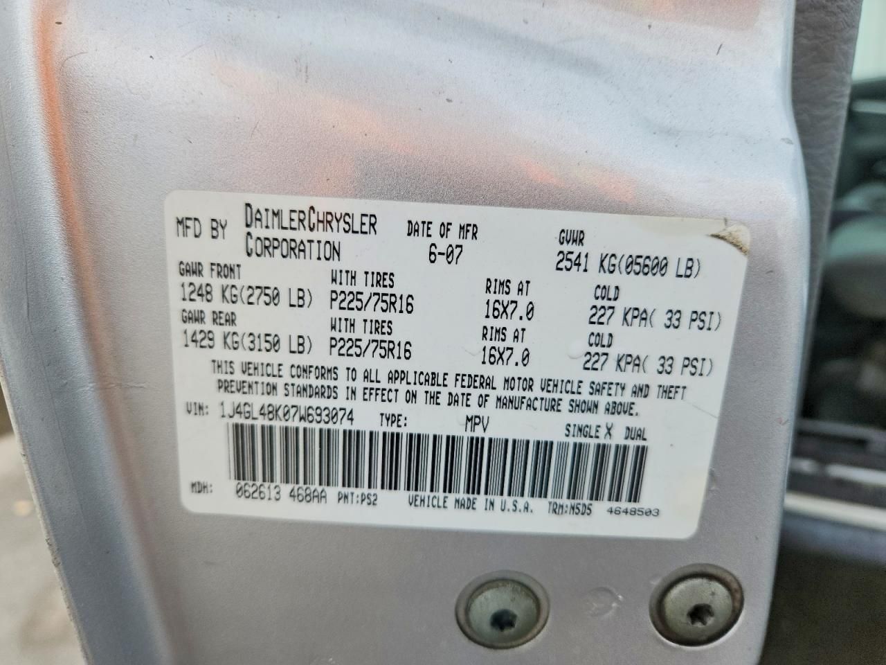 2007 Jeep Liberty Sport