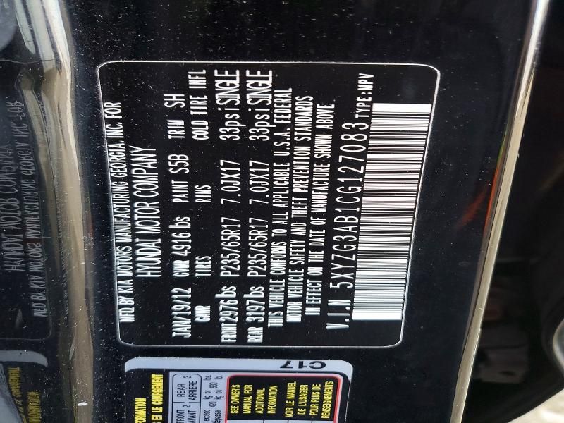 2012 Hyundai Santa fe gls