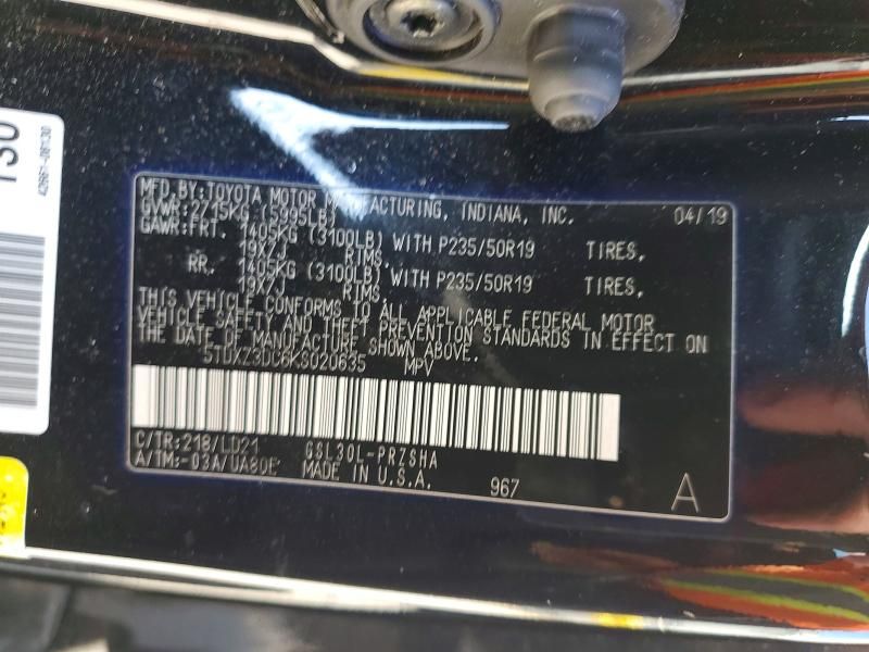 2019 Toyota Sienna se