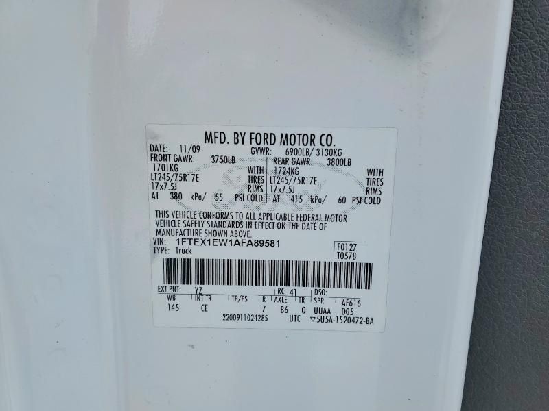 2010 Ford F150 Super Cab