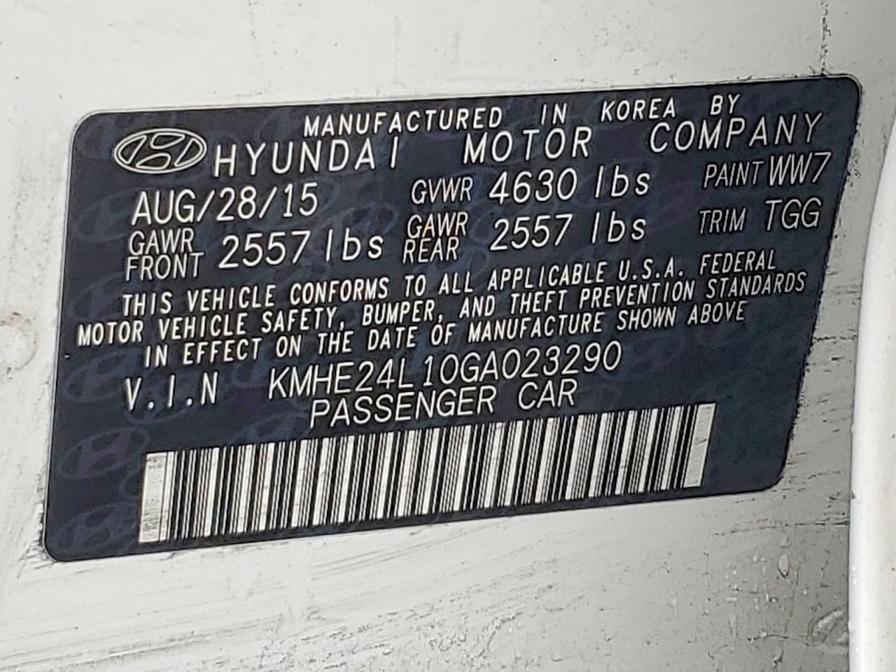 2016 Hyundai Sonata Hybrid