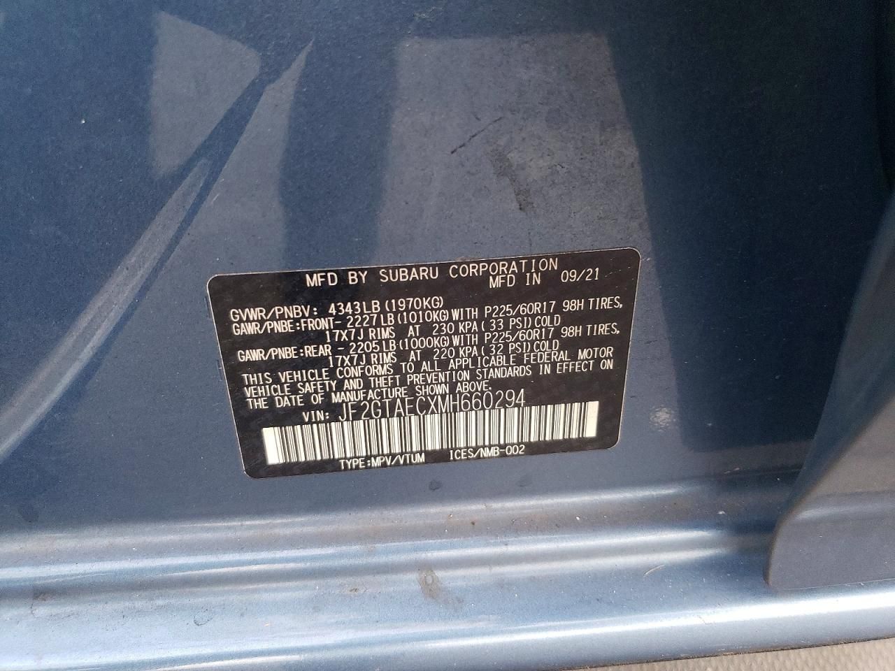 2021 Subaru Crosstrek Premium