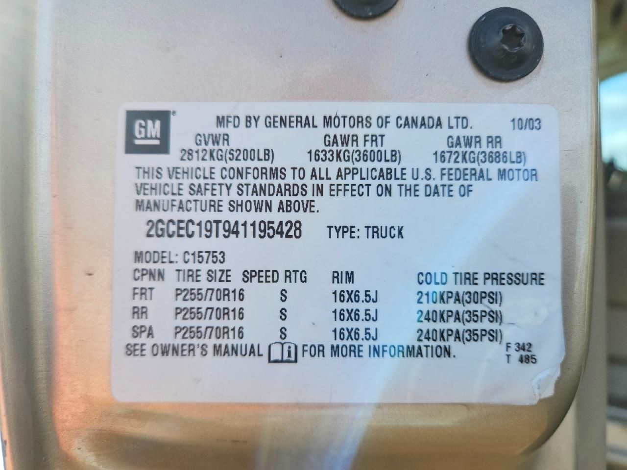 2004 Chevrolet Silverado C1500