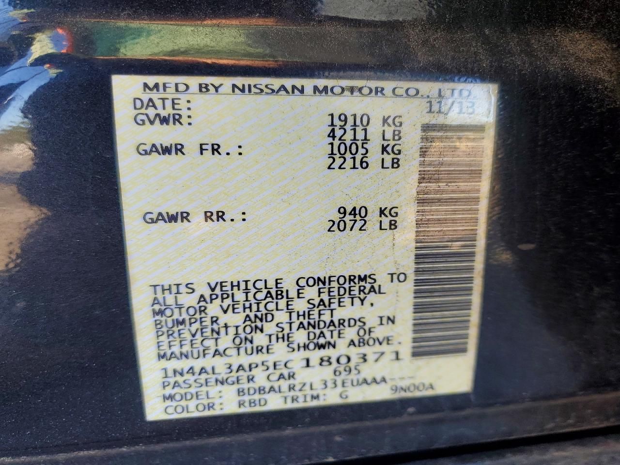 2014 Nissan Altima 2.5