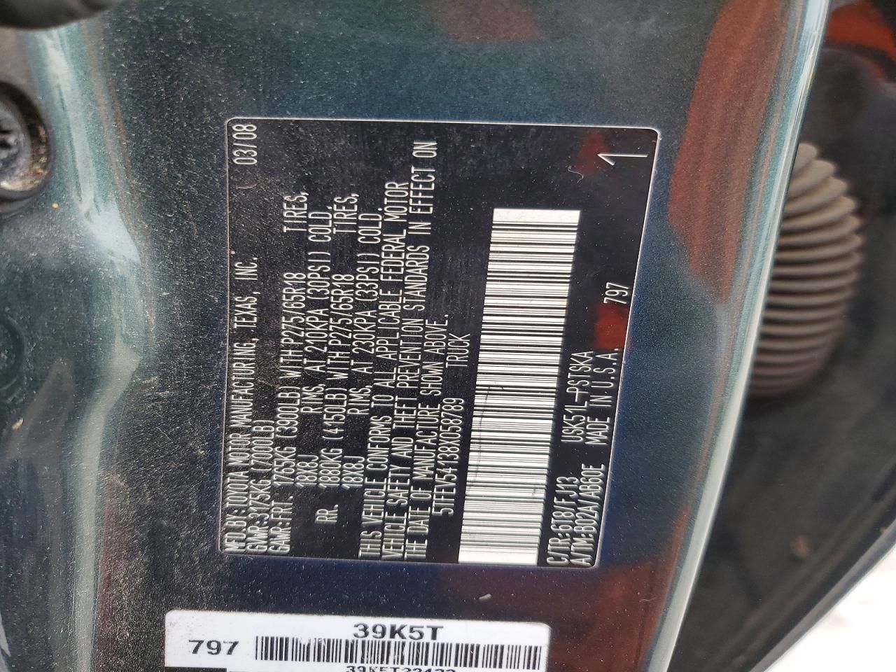 2008 Toyota Tundra Crewmax