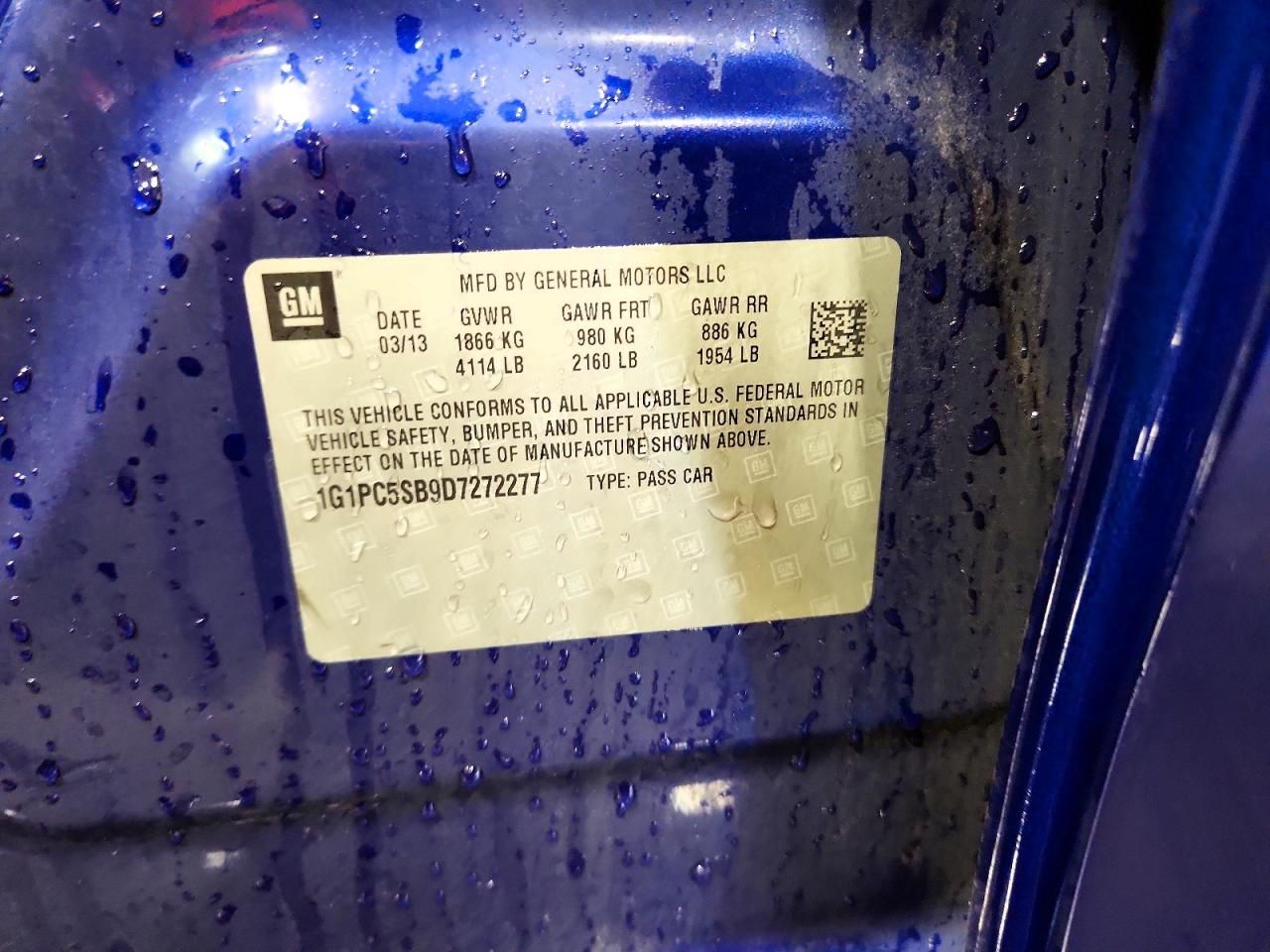 2013 Chevrolet Cruze lt