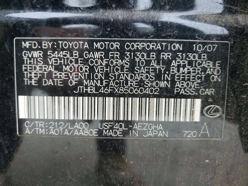 2008 Lexus Ls 460 Base