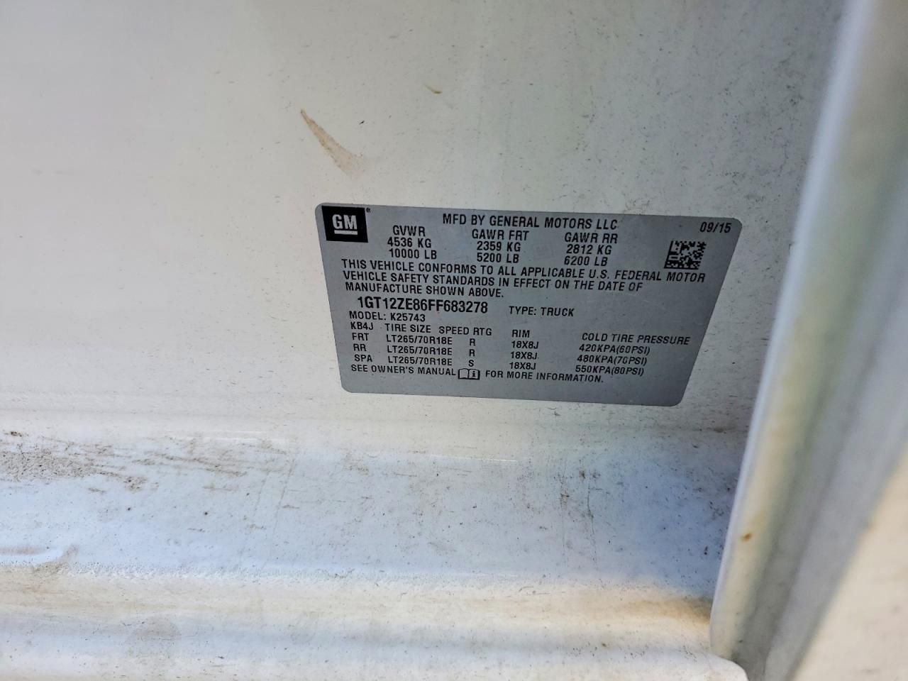 2015 GMC Sierra K2500 slt