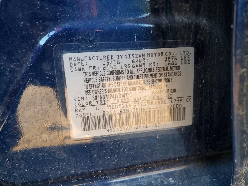 2018 Nissan Sentra s