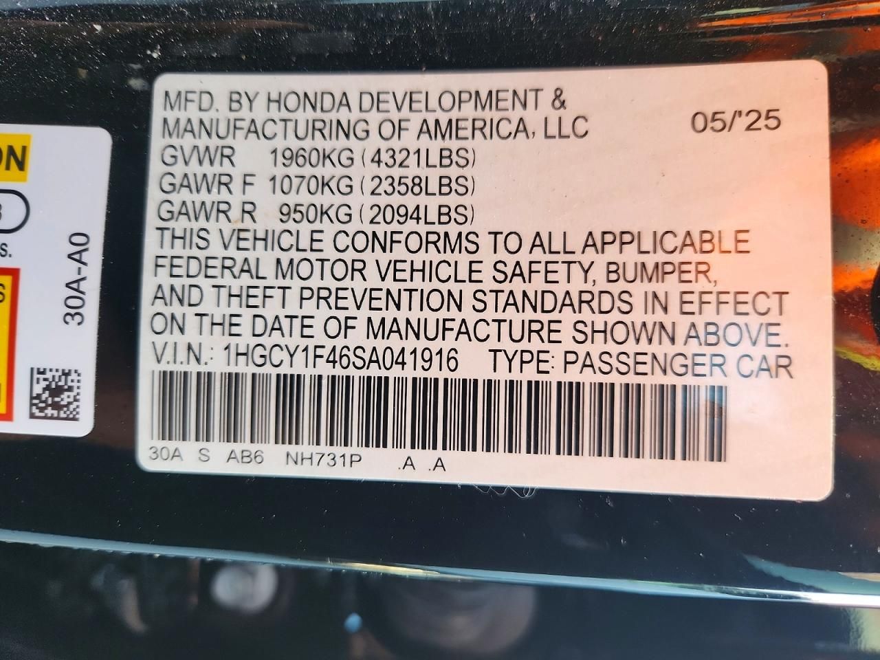 2025 Honda Accord se