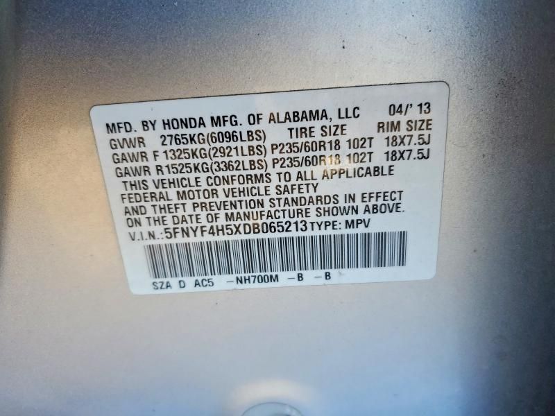 2013 Honda Pilot exl