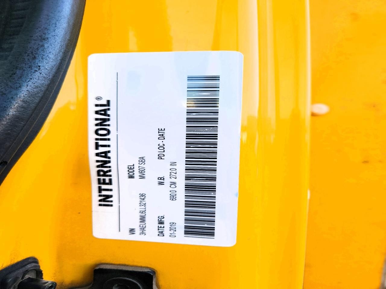 2020 International MV607 BOX Truck