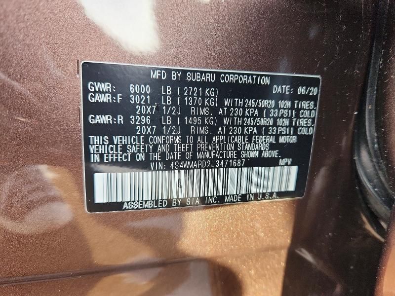 2020 Subaru Ascent Touring