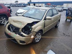 Salvage cars for sale from Copart Woodhaven, MI: 2010 KIA Rio lx