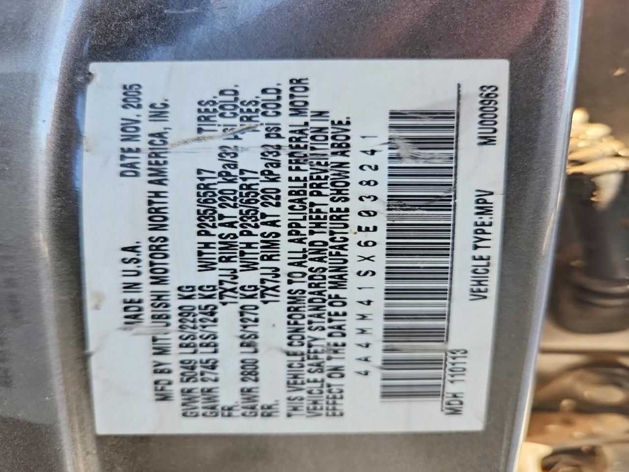 2006 Mitsubishi Endeavor Limited