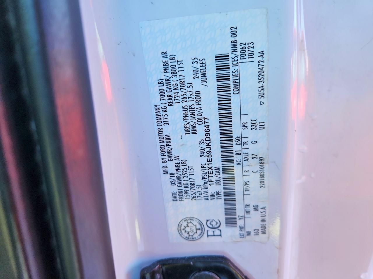 2018 Ford F150 Super Cab