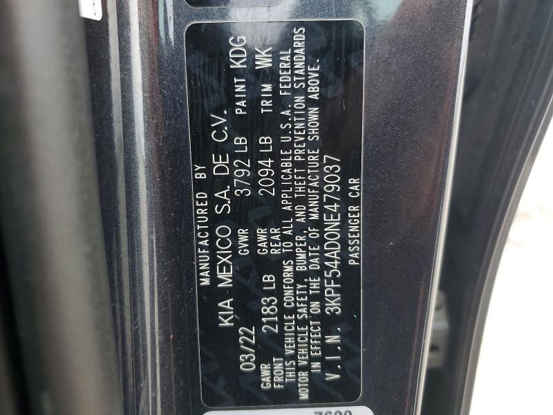 2022 KIA Forte gt Line