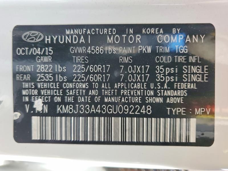 2016 Hyundai Tucson Limited