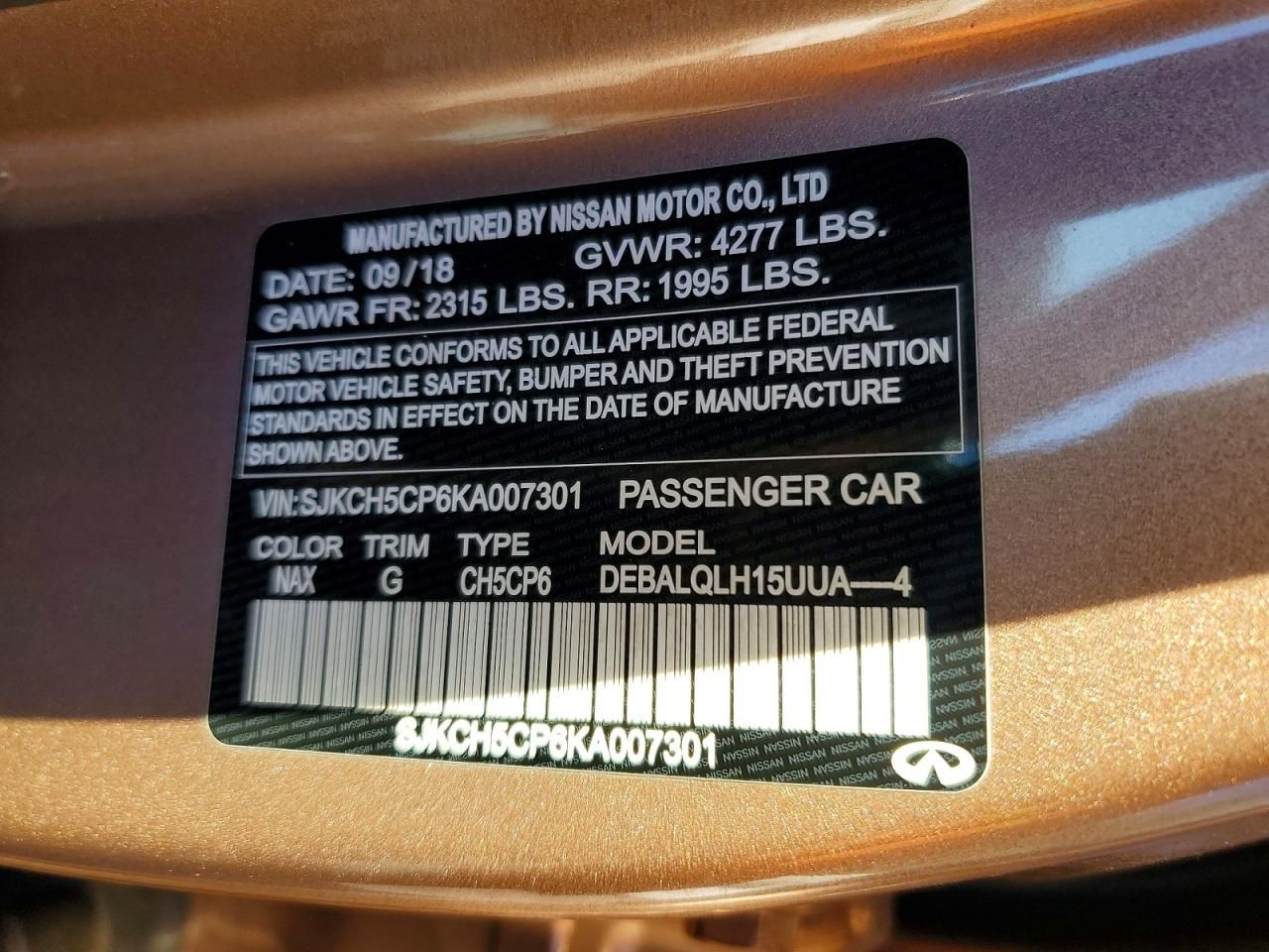 2019 Infiniti Qx30 Pure