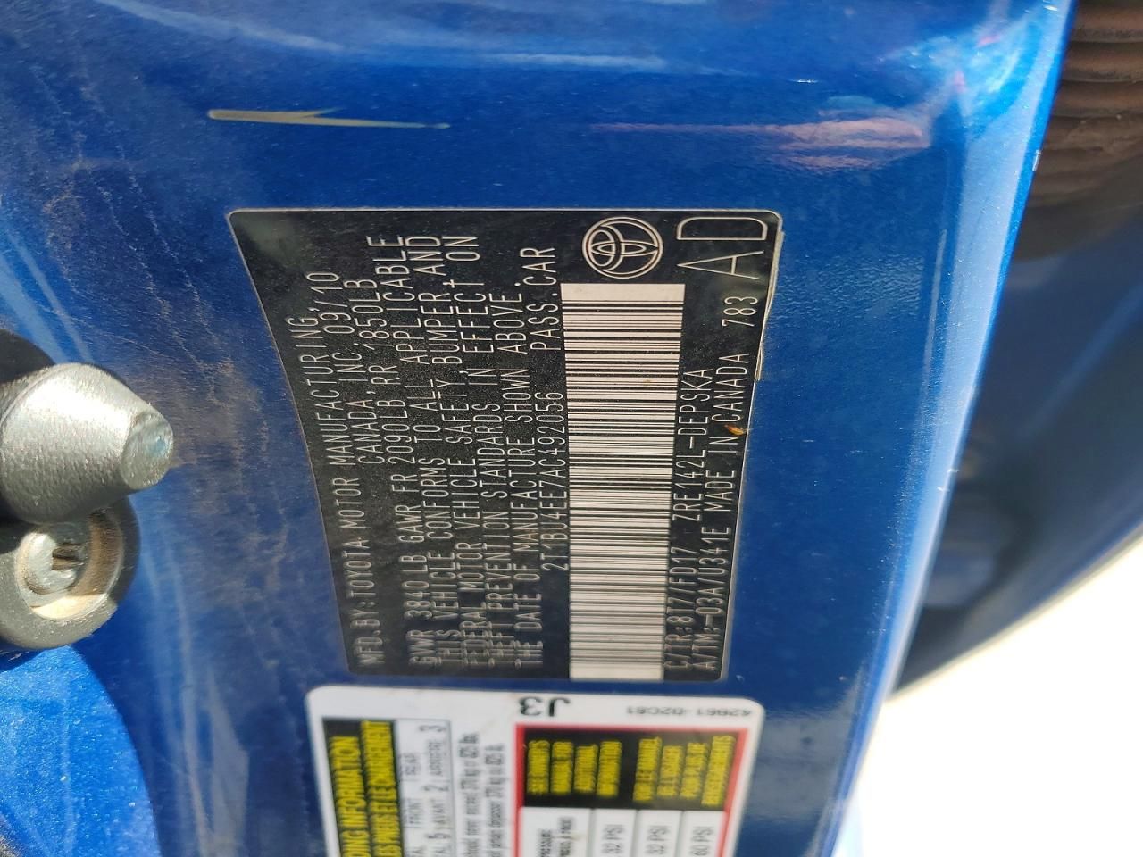 2010 Toyota Corolla Base