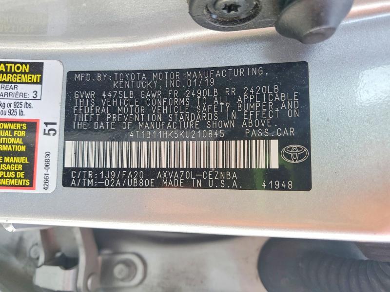 2019 Toyota Camry l