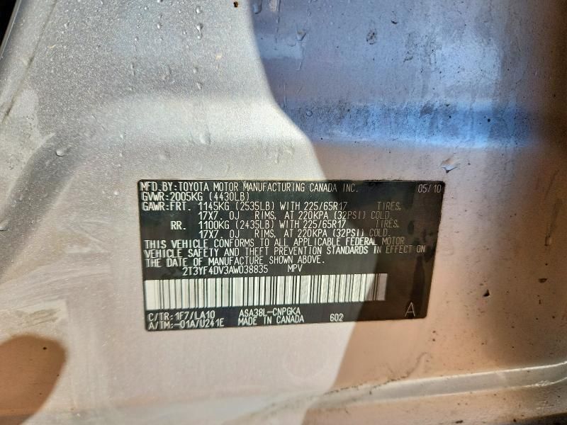 2010 Toyota Rav4 Limited