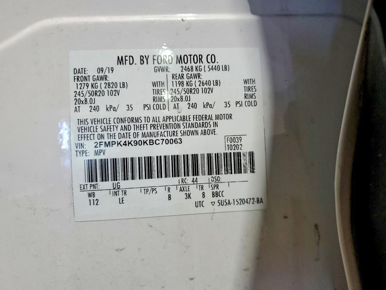 2019 Ford Edge Titanium