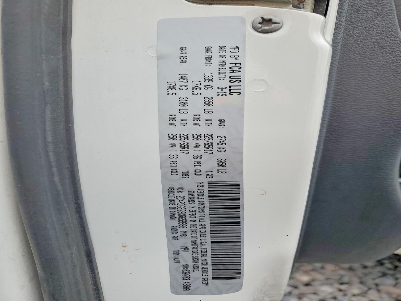 2019 Dodge Grand Caravan gt