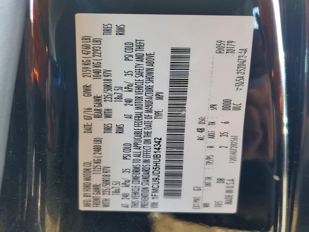 2017 Ford Escape Titanium