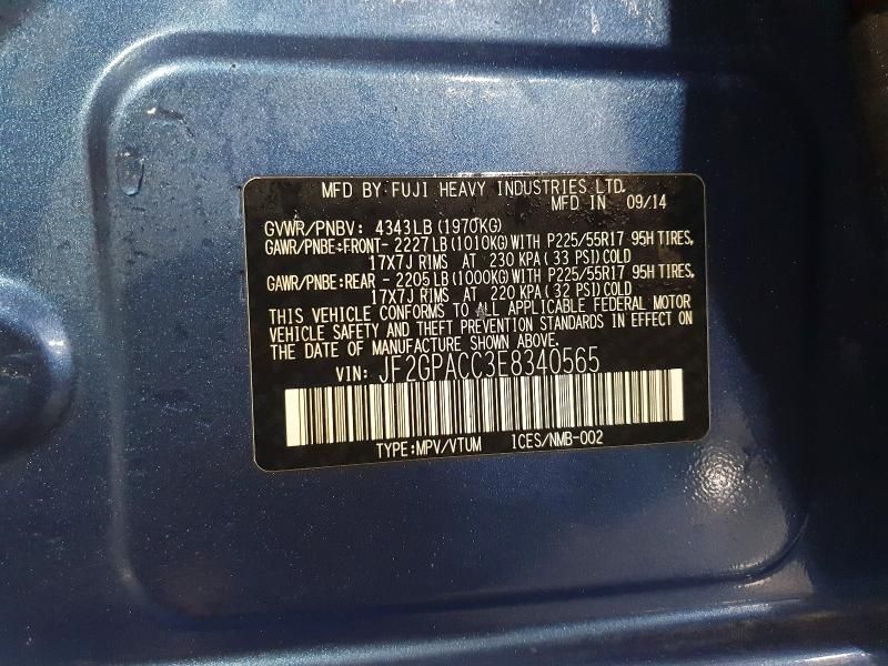 2014 Subaru Xv Crosstrek 2.0 Premium