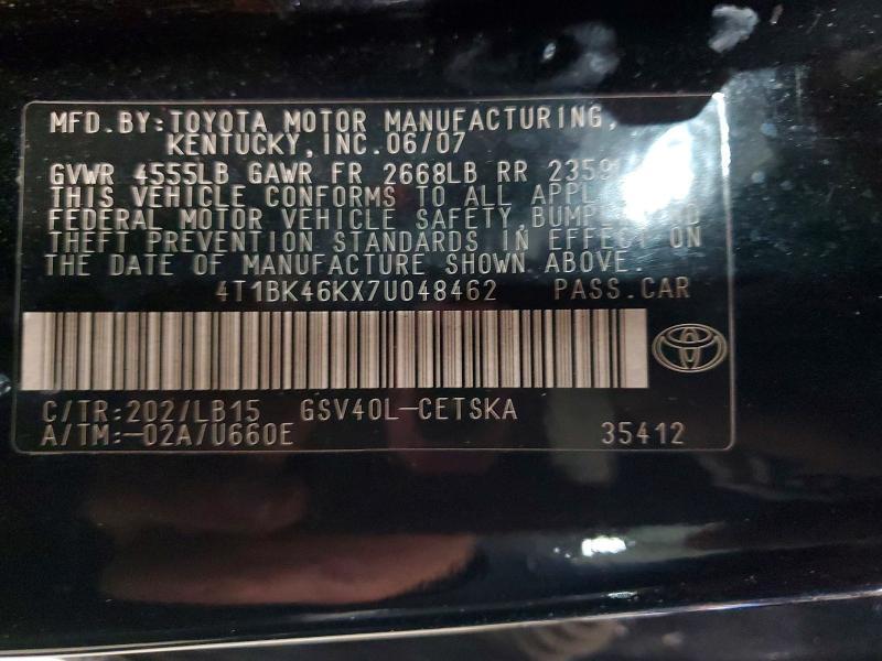 2007 Toyota Camry se V6