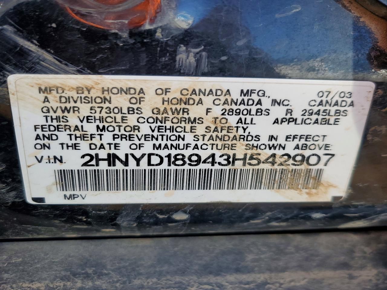 2003 Acura Mdx Touring