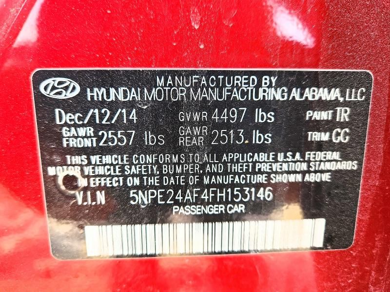 2015 Hyundai Sonata se