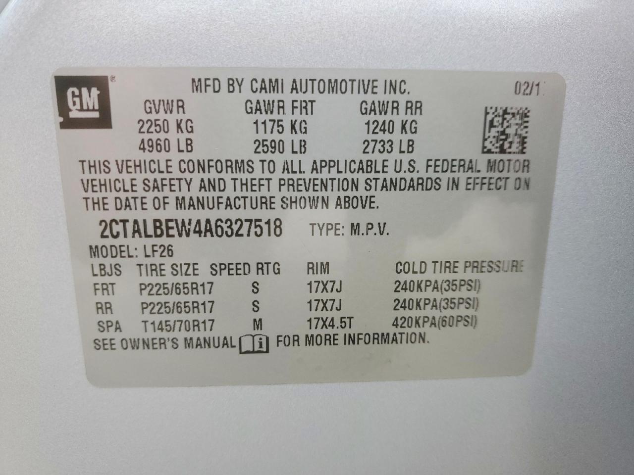 2010 GMC Terrain sle