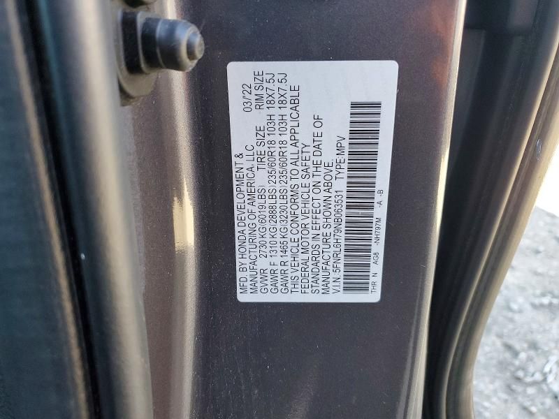 2022 Honda Odyssey exl