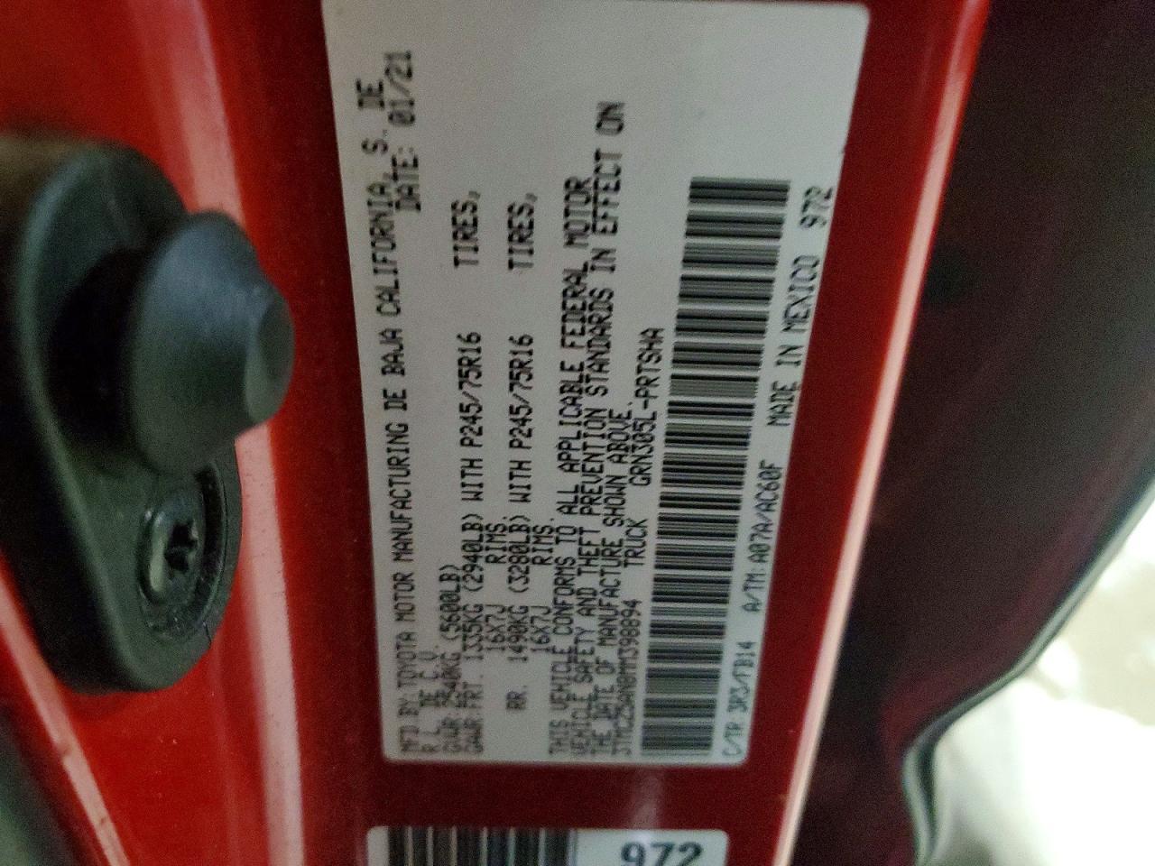 2021 Toyota Tacoma sr V6
